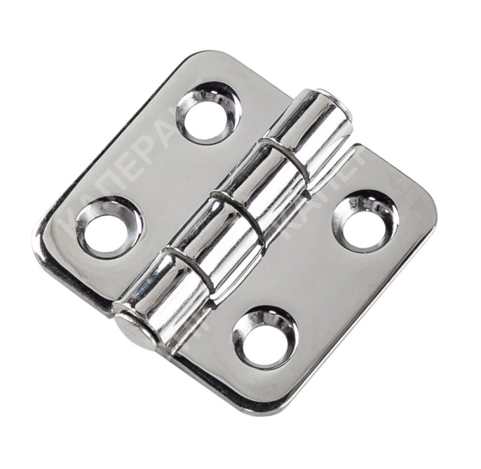 Петля 37х40х2 мм нержавеющая (52565)